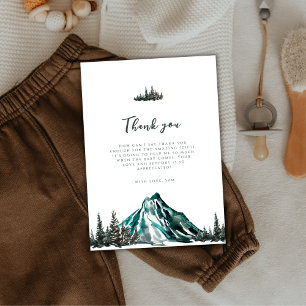Carte De Remerciements Laisser L'Aventure Commencer Le Baby shower Des Pi