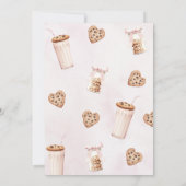 Carte De Remerciements Lait et biscuits Fête d'anniversaire rose (Dos)