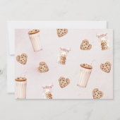 Carte De Remerciements Lait et biscuits rose photo d'anniversaire (Dos)