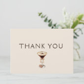 Carte De Remerciements L'amour brasse la Fête des mariées Espresso Martin (Debout devant)