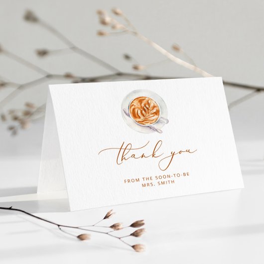 Carte De Remerciements L'amour brasse une douche nuptiale