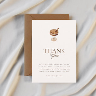 Carte De Remerciements L'amour de l'espresso de café est en train de se p