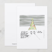 Carte De Remerciements L'amour de Noël (Devant / Derrière)