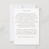 Carte De Remerciements L'amour en fleurs shower de mariage printemps été (Dos)