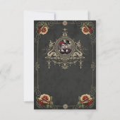 Carte De Remerciements L'amour éternel dans l'obscurité. (Dos)