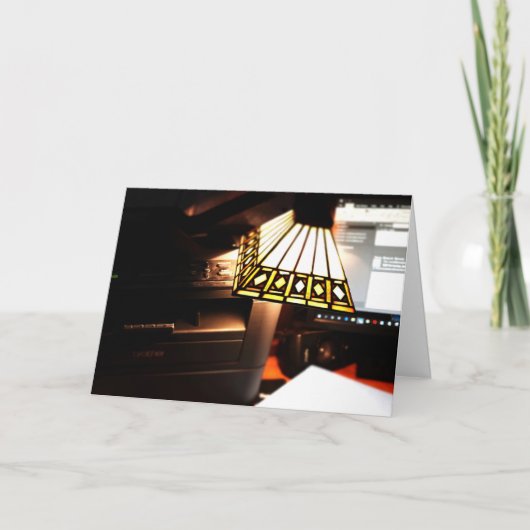 Carte De Remerciements Lampe de bureau (Devant)