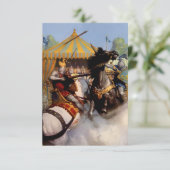 Carte De Remerciements "Lance Broke de Sir Mordred" par NC Wyeth (Debout devant)