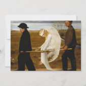 Carte De Remerciements L'ange blessé par Hugo Simberg (Devant)