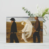 Carte De Remerciements L'ange blessé par Hugo Simberg (Debout devant)