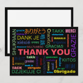 Carte De Remerciements Languages de Many Colorful (Devant / Derrière)