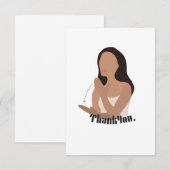 Carte De Remerciements Langue des signes ASL "Merci" (Devant / Derrière)