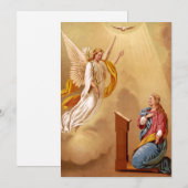 Carte De Remerciements L'annonce de la Vierge Marie (Devant / Derrière)