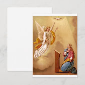 Carte De Remerciements L'Annonciation de la Vierge Marie (Devant / Derrière)