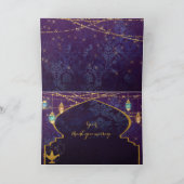 Carte De Remerciements Lanterne de chameaux nuits arabes exotiques (Intérieur)