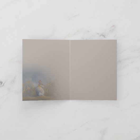 Carte De Remerciements Lapin (Intérieur)