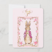 Lapin classique dans une veste rose