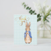 Carte De Remerciements Lapin classique de Pâques (Debout devant)