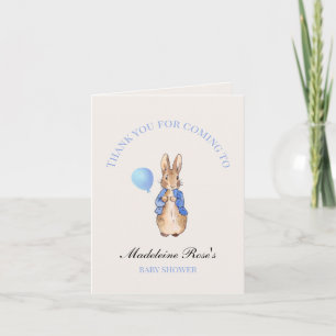 Carte De Remerciements Lapin classique nom personnalisé