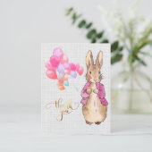 Carte De Remerciements Lapin de Pâques classique (Debout devant)