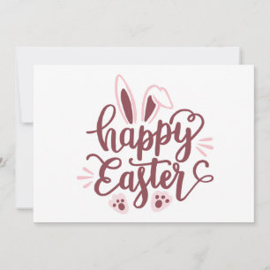 Carte De Remerciements Lapin de Pâques heureux