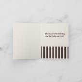 Carte De Remerciements Lapin jumeau de dessin animé mignon classique mode (Intérieur)