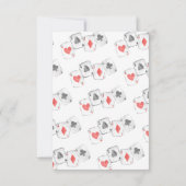 Carte De Remerciements Lapin Magicien Mignon Spectacle de Magie Ballons A (Dos)