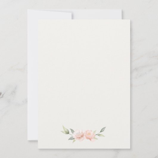 Carte De Remerciements Lapin Mignon Élégant Dans Un Panier Floral Anniver (Dos)