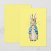 Carte De Remerciements Lapin Peter (Devant / Derrière)