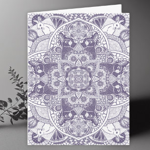 Carte De Remerciements Lapins Mandala Art Blank