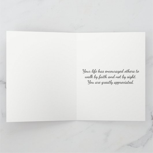 Carte De Remerciements L'appréciation du pasteur (Intérieur)