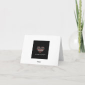 Carte De Remerciements L'art cardiaque ukrainien (Dos)