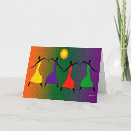 Carte De Remerciements L'art de la danse (Devant)