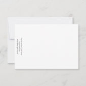 Carte De Remerciements L'art de l'aquarelle rouge cardinal (Dos)