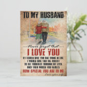 Carte De Remerciements L'art de l'épouse à mon mari n'oublie jamais (Debout devant)