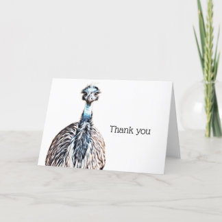 Carte De Remerciements L'Art Emu Lumineux