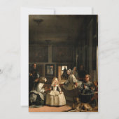 Carte De Remerciements Las Meninas par Diego Velazquez (Devant)