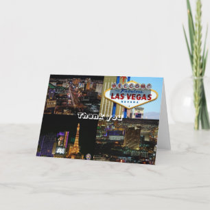 Carte de remerciements Las Vegas