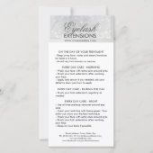 Carte De Remerciements Lash Afcare White Parties scintillant Snow Star (Devant)