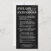 Carte De Remerciements Lash Aftercare Black Eyelash Shadow Gradient Mesh (Devant)