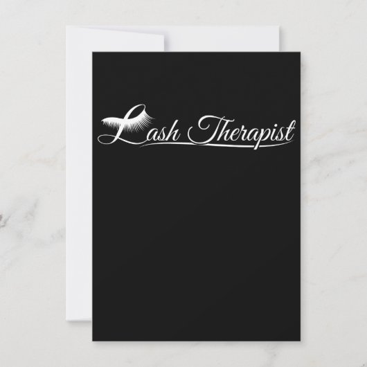 Carte De Remerciements Lash Therapy Eyelash Lover Lash Tech L (Devant)