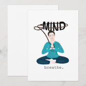 Carte De Remerciements lasso ton esprit (Devant / Derrière)