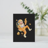 Carte De Remerciements L'astronaute Monkey Space (Debout devant)