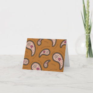 Carte De Remerciements Latte Biologique Personnalisable Paramecia Paisley