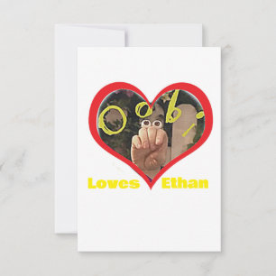 Carte De Remerciements L'autisme pour l'Ethan