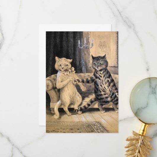 Carte De Remerciements L'Avance de Louis Wain (Devant/Arrière en situation)