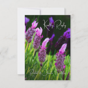 Carte De Remerciements Lavande, Amour & Dévotion, Mariage, RSVP