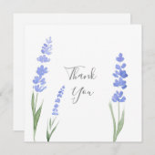 Carte De Remerciements Lavande aquarelle (Devant / Derrière)