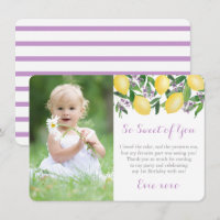Lavender Lemons Little Girl Anniversaire Photo