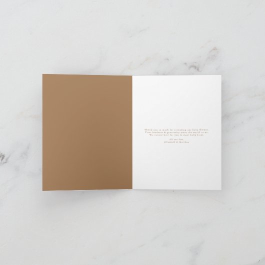 Carte De Remerciements L'aventure attend un Baby shower neutre | (Intérieur)