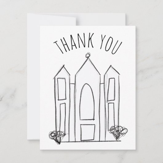 Carte De Remerciements LDS Salt Lake City (Devant)